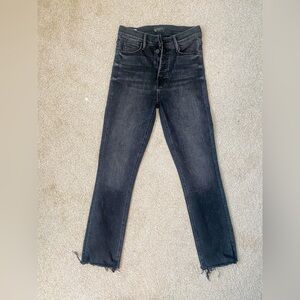 MOTHER The Pixie Dazzler Ankle Fray in Night Shadow